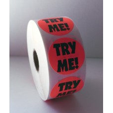 Try Me! - 1.5" Red Label Roll